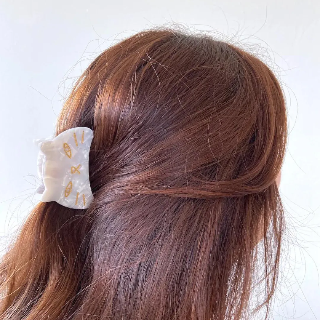 Kitty Cat Hair Claw Clip