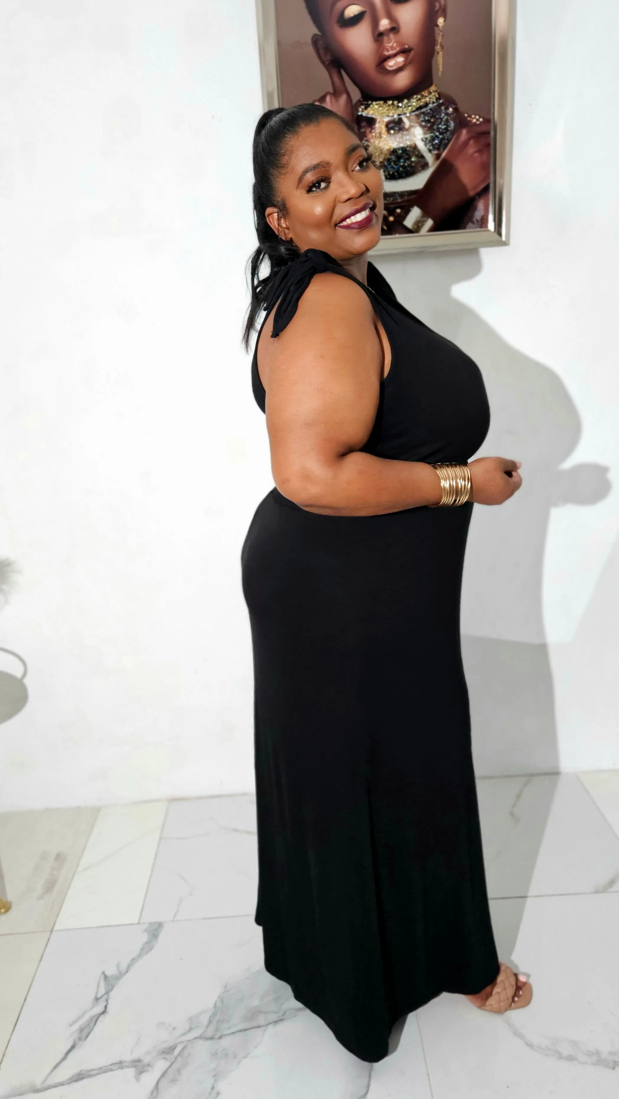 Laid-Back Babe Maxi || Black