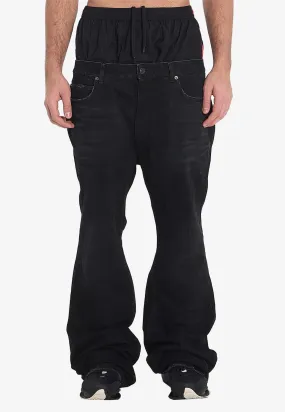 Layered Flared Jeans