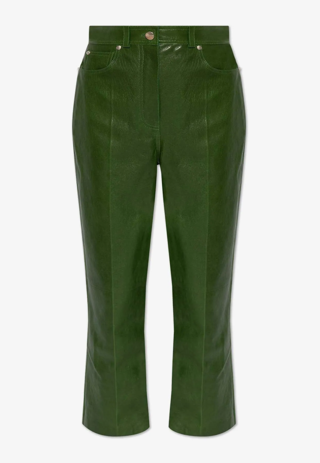 Leather Cropped Pants