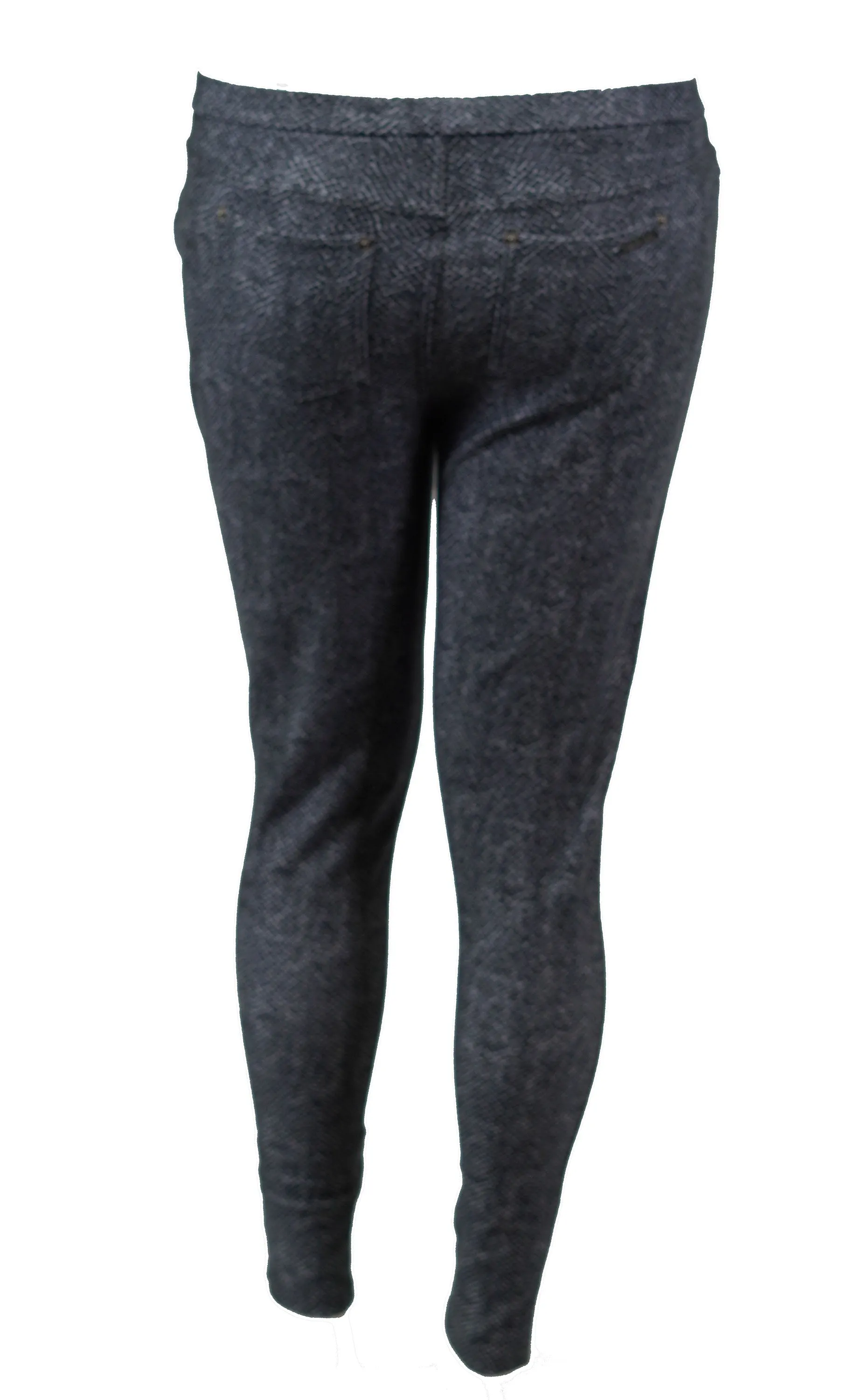 Michael Kors Women's Petite Snake Print Leggings Black Size Large