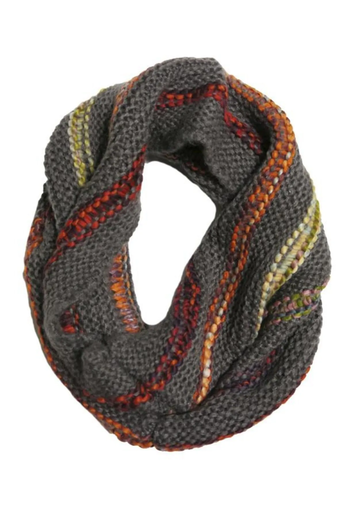Multi Color Infinity Scarf in Multi by Spun