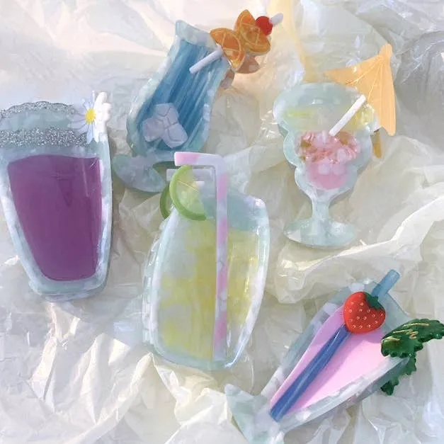 Pina Colada Cocktail Hair Claw Clip | Eco-Friendly