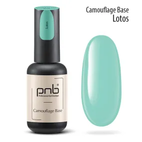 PNB Camouflage base coat green gel nail polish Lotus 8ml