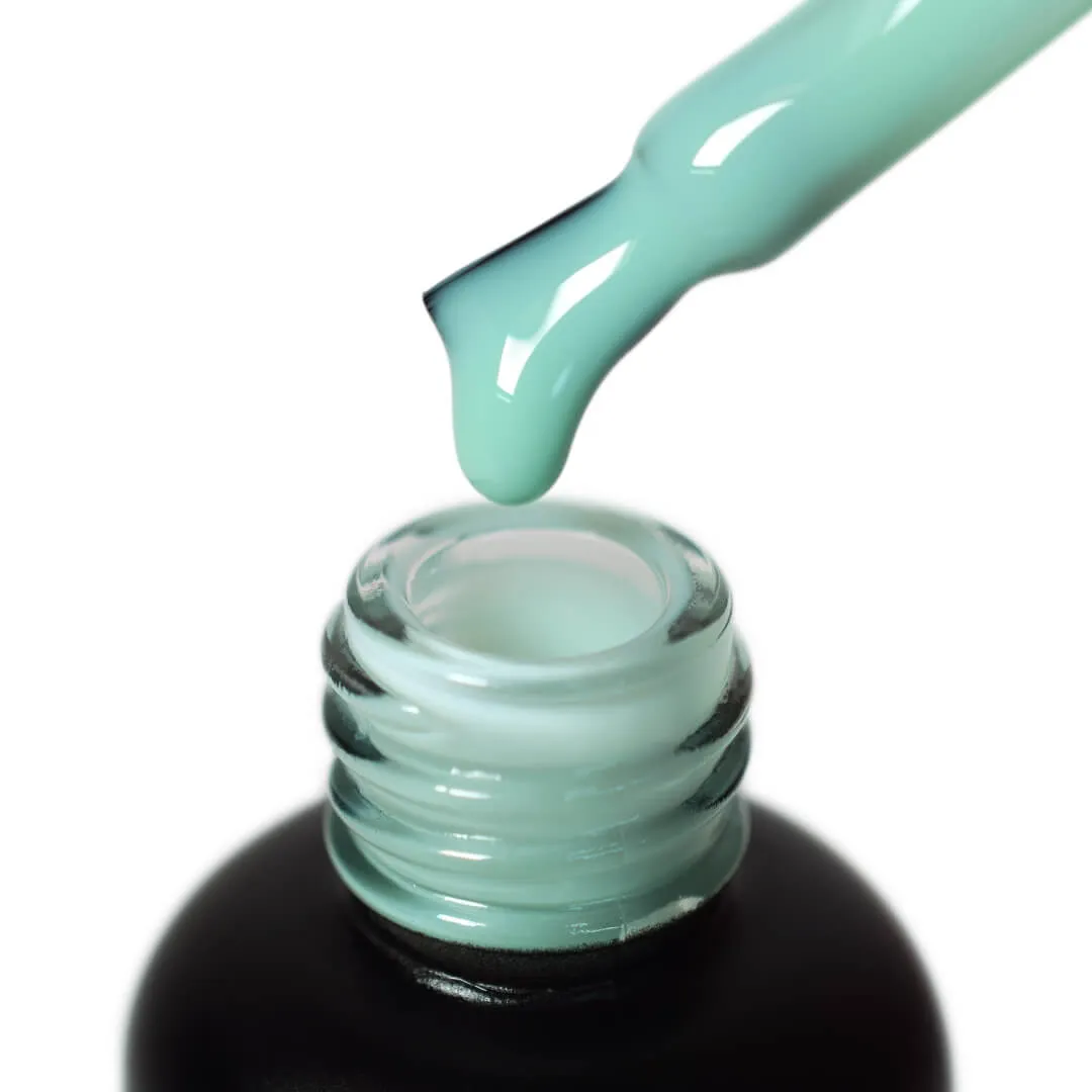 PNB Camouflage base coat green gel nail polish Lotus 8ml