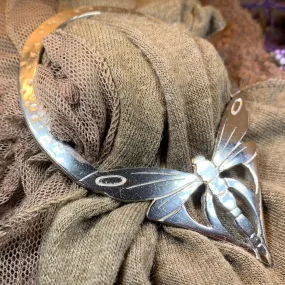 Pond Dancer Dragonfly Scarf Ring