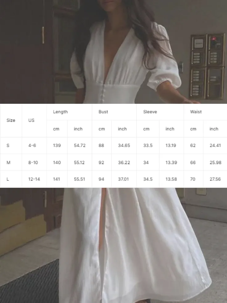 Puff Sleeve Slim Fit Slit Maxi Skirt