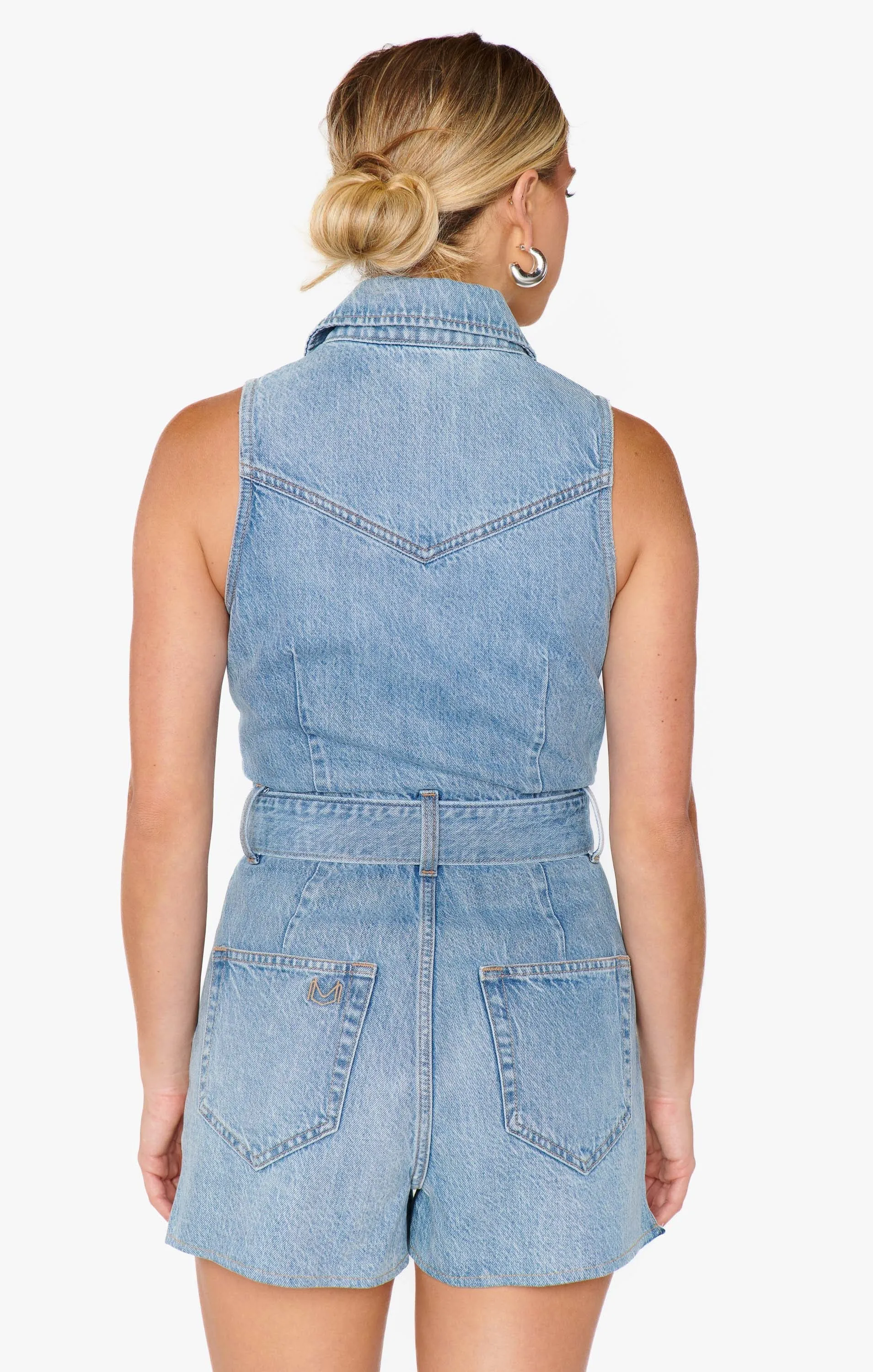 Rancho Mirage Romper - Denim