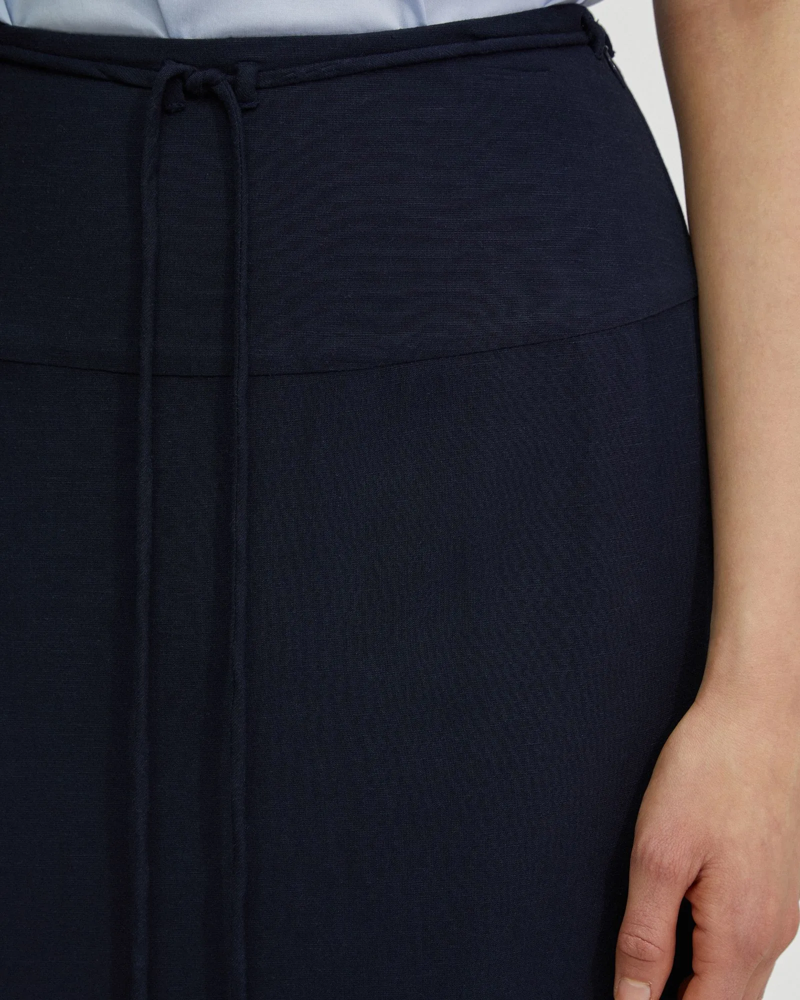 Rose Linen Blend Skirt