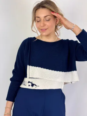 Rundholz Black Label 0703 Jumper Navy Print