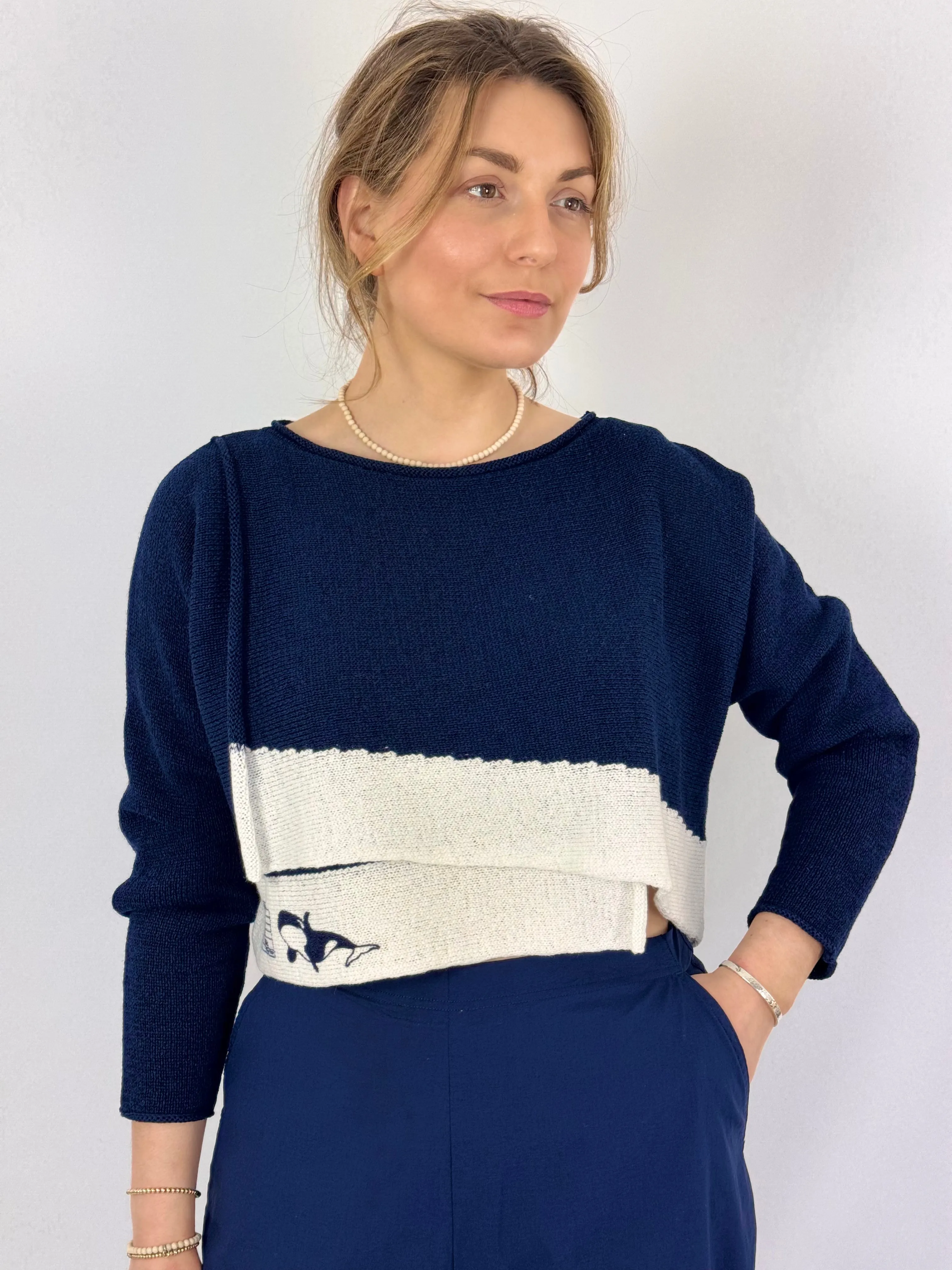 Rundholz Black Label 0703 Jumper Navy Print