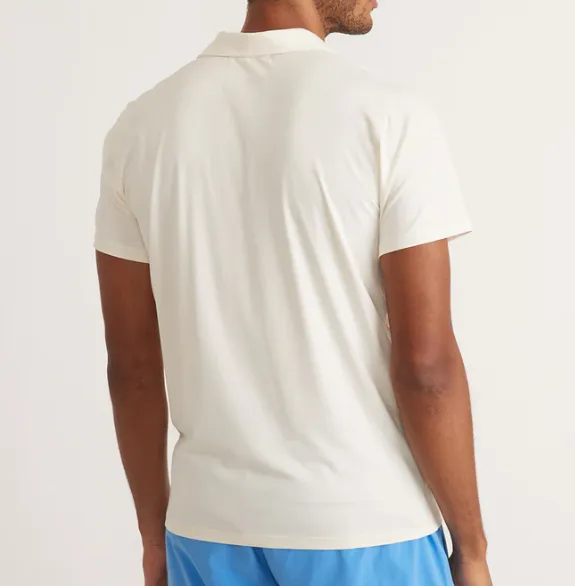 Sport Chest Stripe Recycled Polo - White Multi Stripe