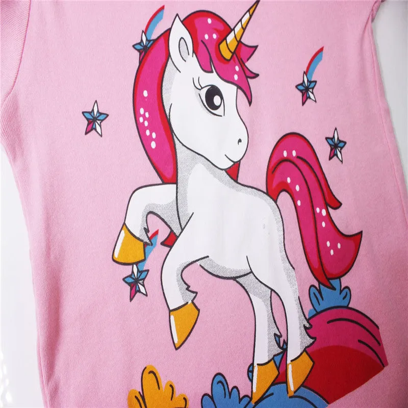 Spring Autumn Cotton Soft Breathable Cartoon Kids Pajamas Set