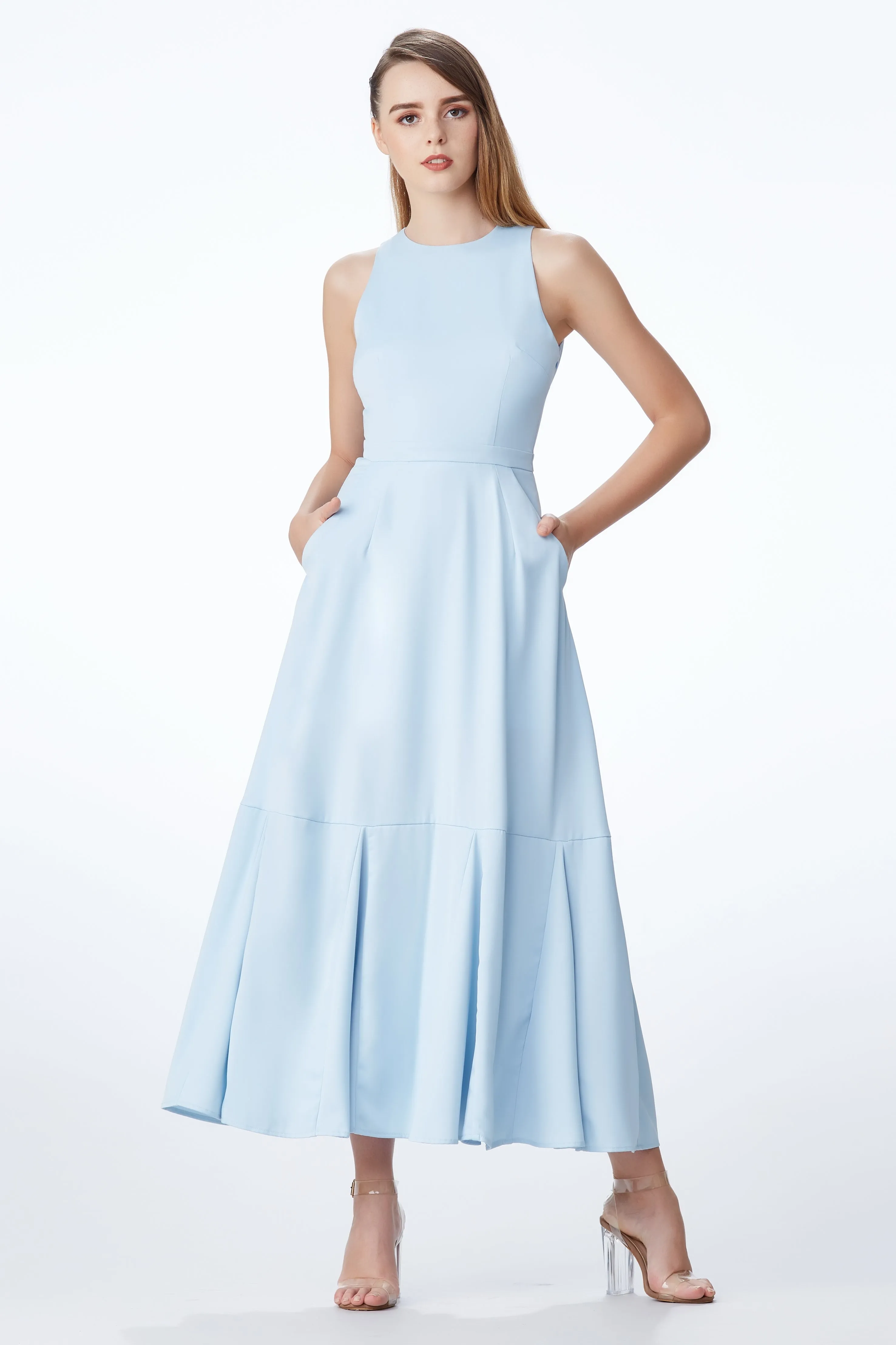 SS'18 Maxi Dress - Pastel Blue