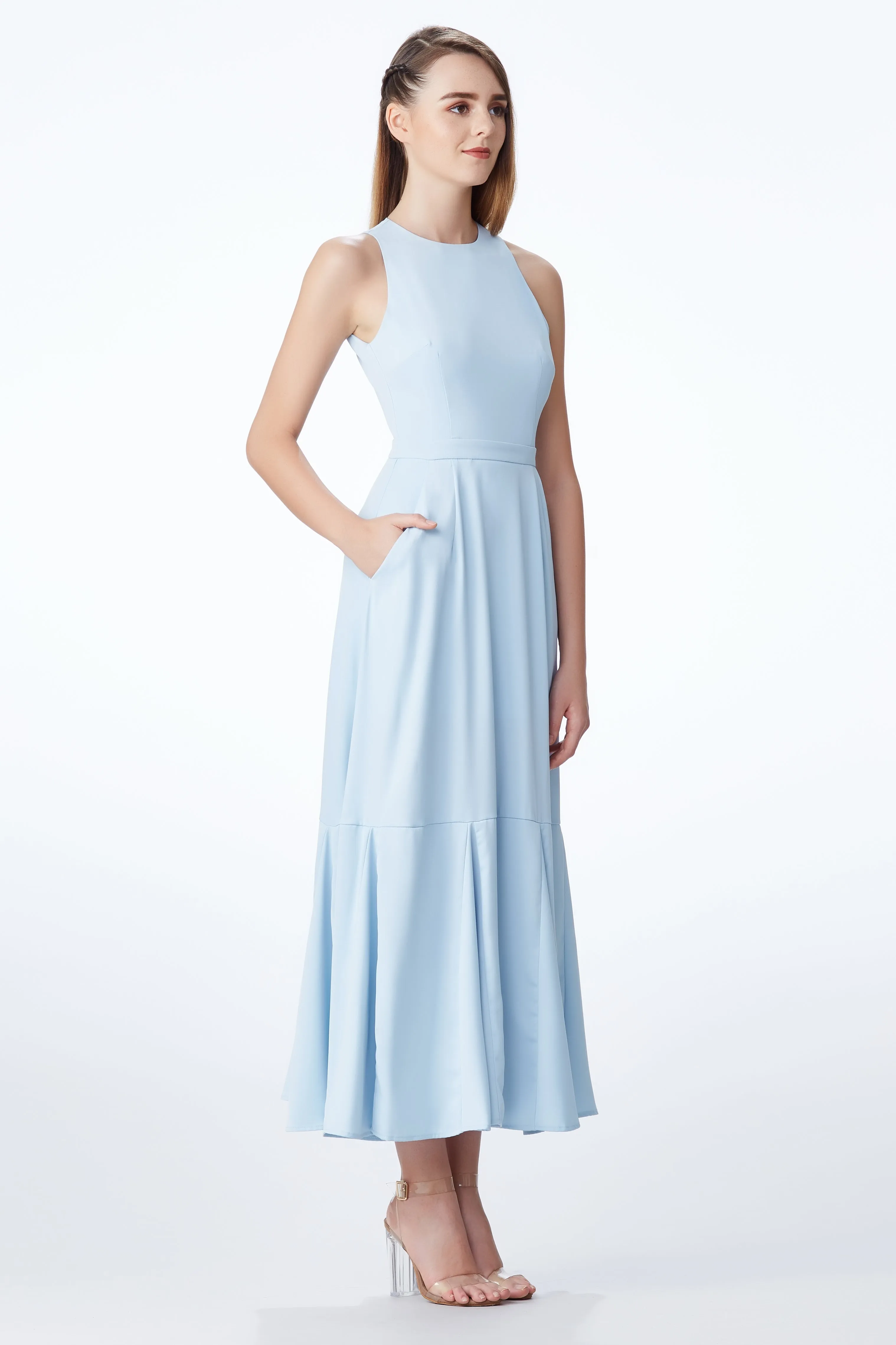 SS'18 Maxi Dress - Pastel Blue