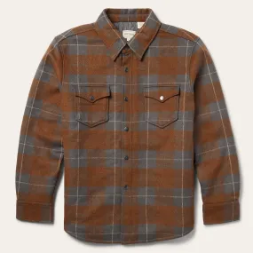 Stetson Men Plaid Western Shirt Jacket