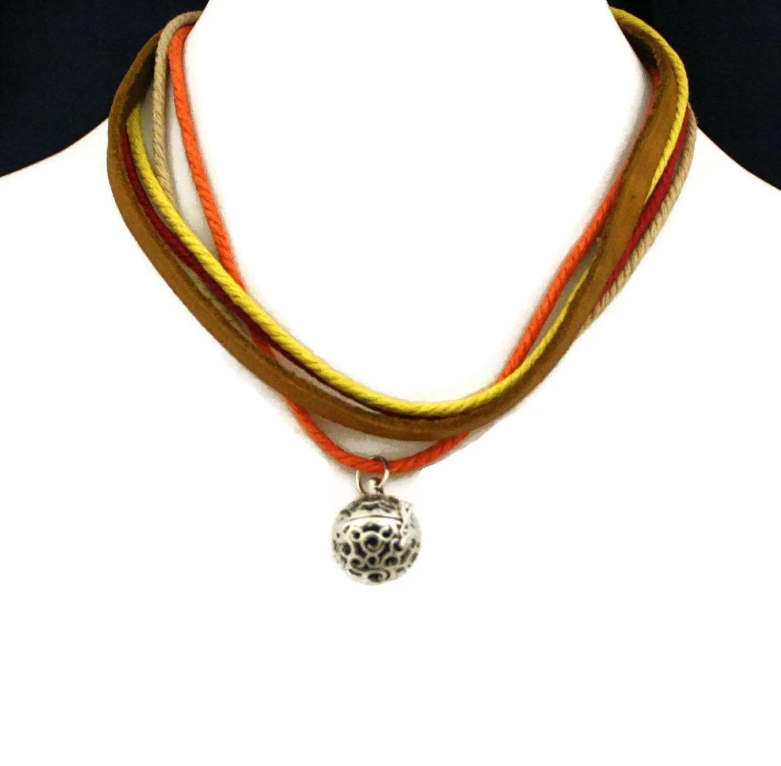 Sunset Leather Wrap Essential Oil Diffuser Bracelet/ Choker Necklace