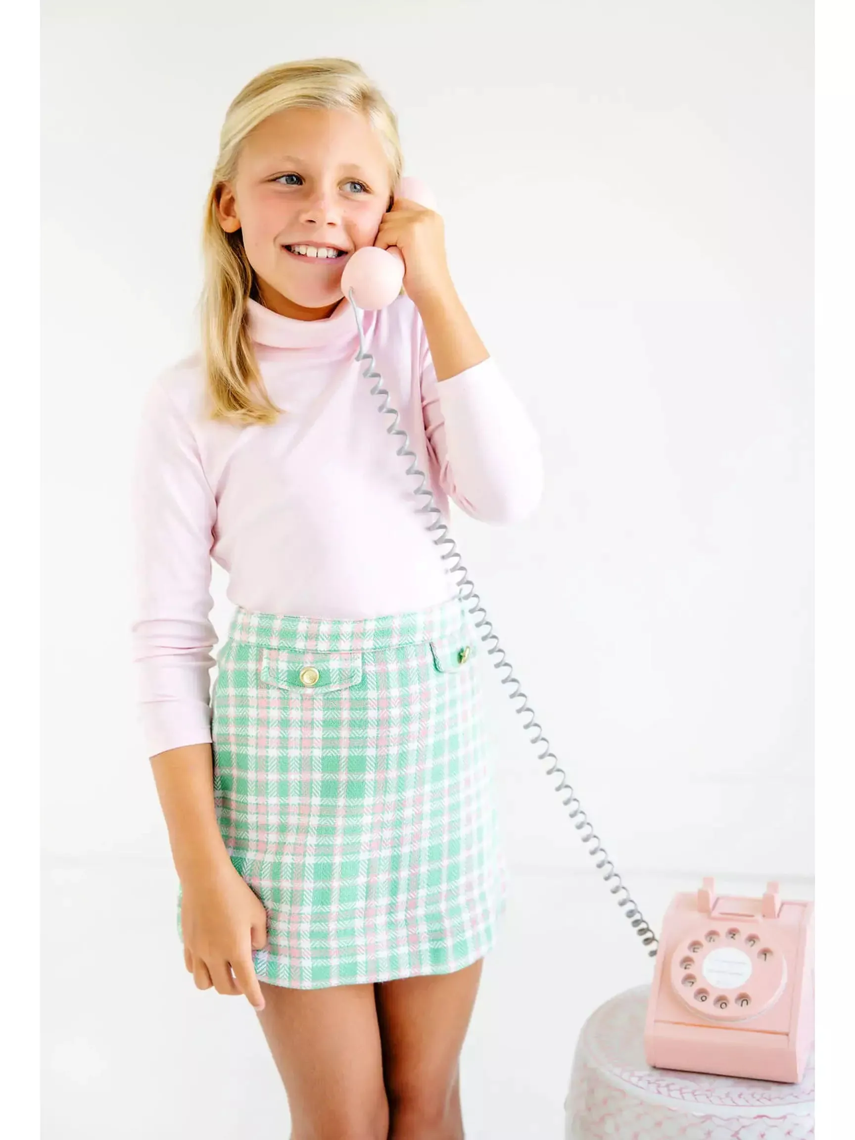 Tatum's Turtleneck Shirt - Palm Beach Pink