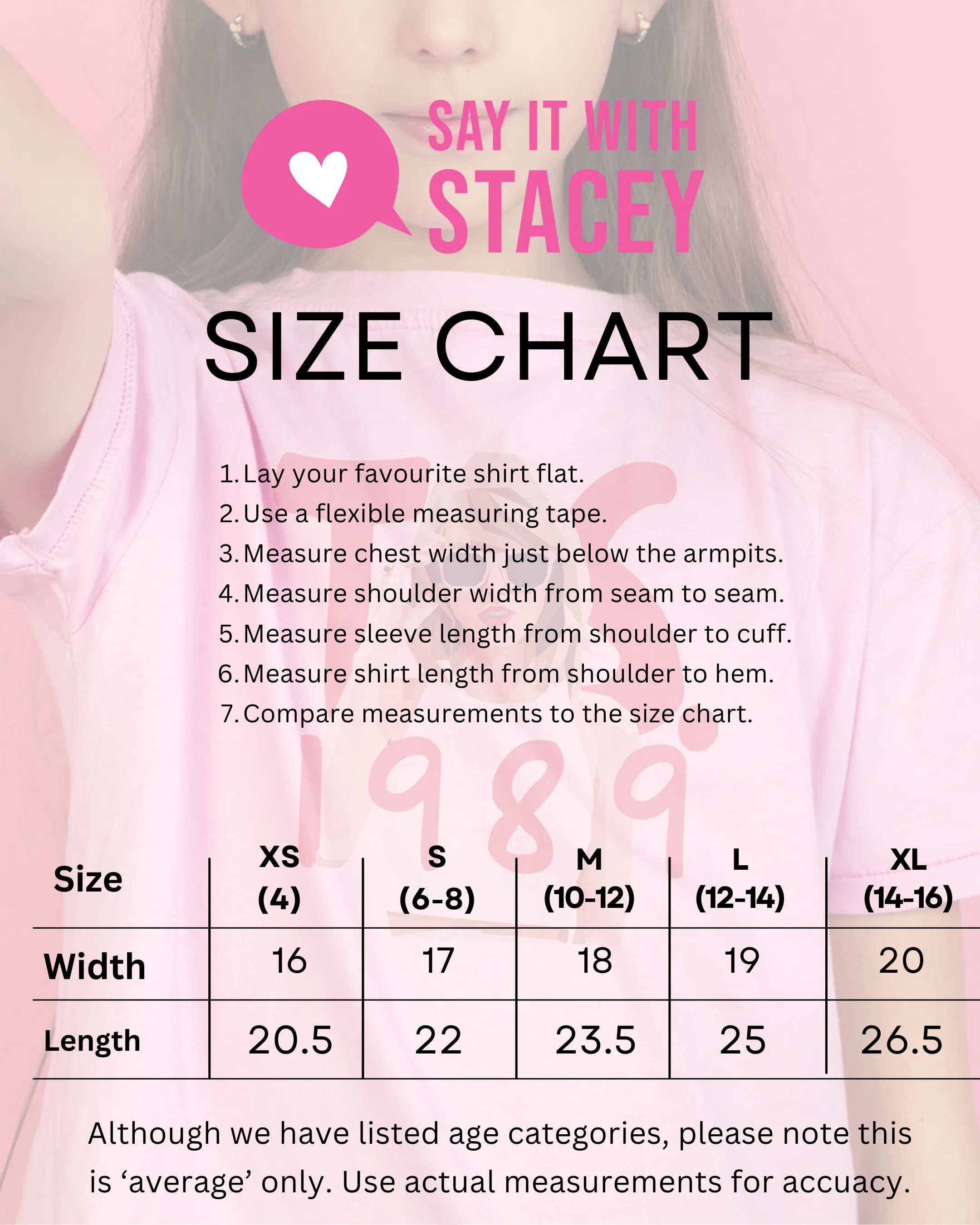 Taylor Swift 1989 Eras Tour - Youth T-Shirt [Pink or Black]