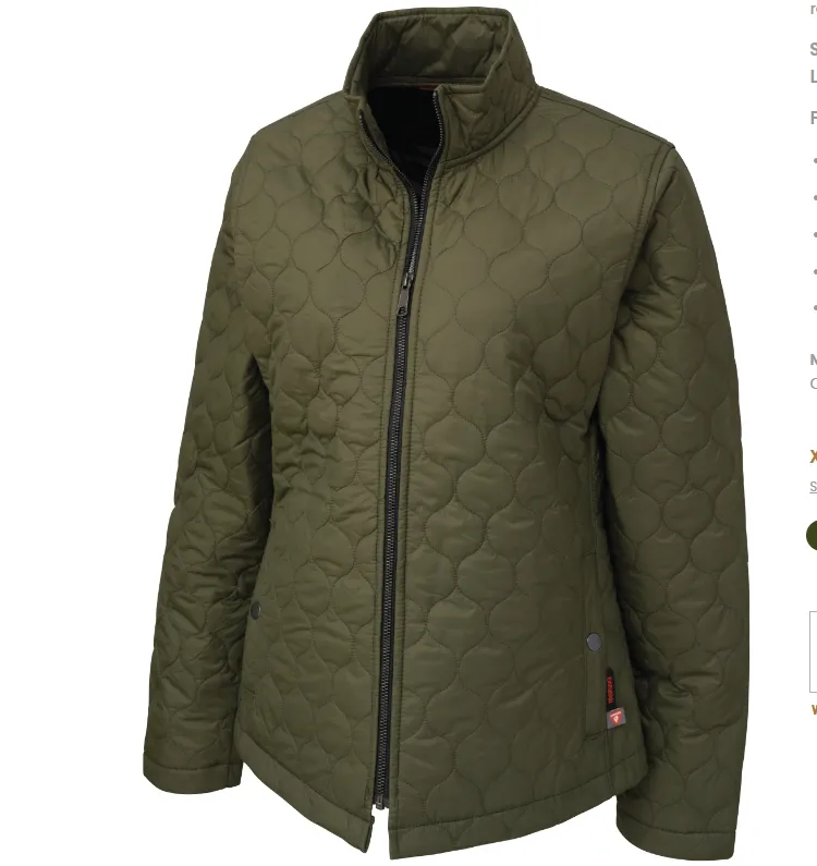 Tough Duck® Women’s Quilted Jacket With Primaloft® Insulation WJ29