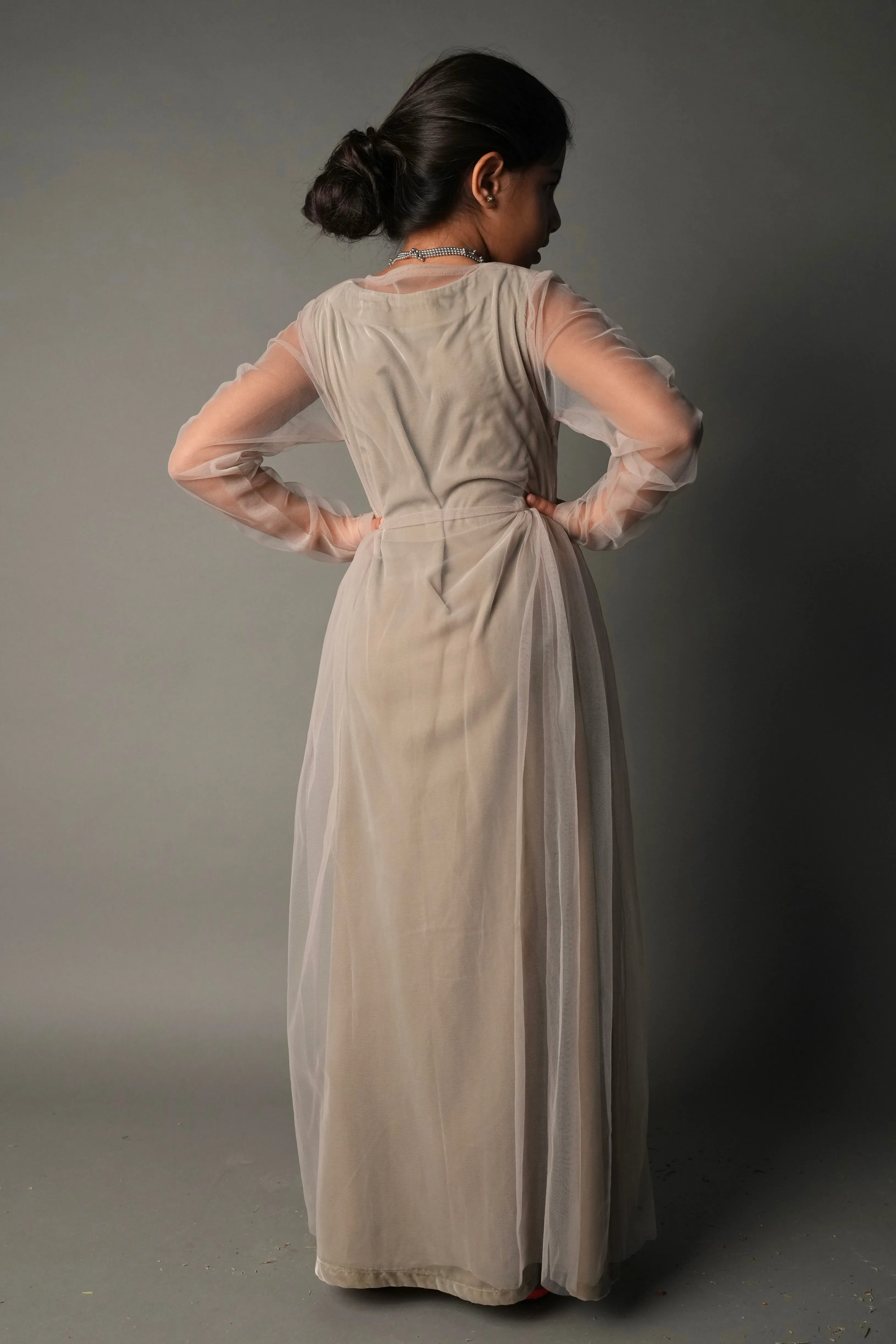 Tulle Wrap Kaftan