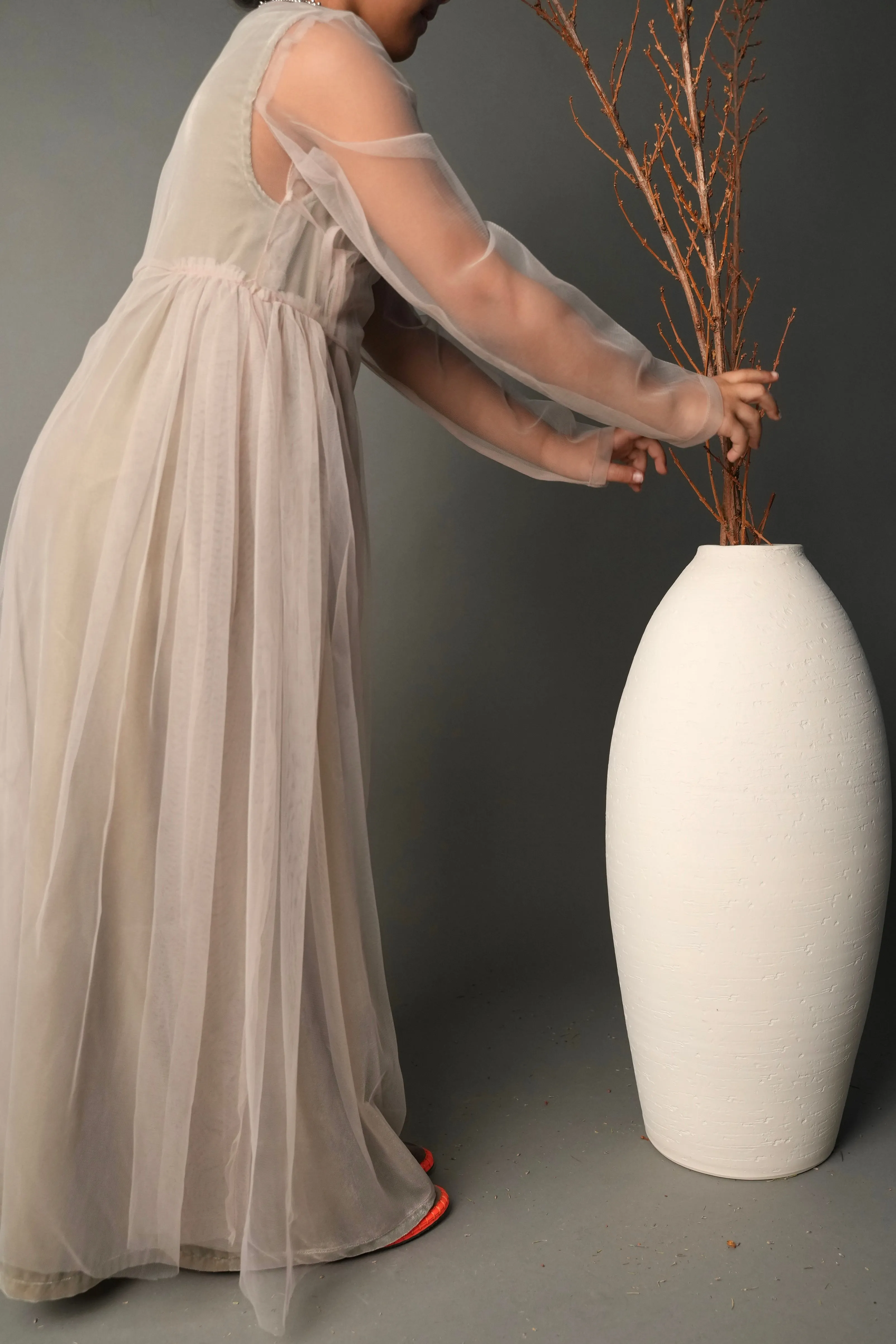 Tulle Wrap Kaftan