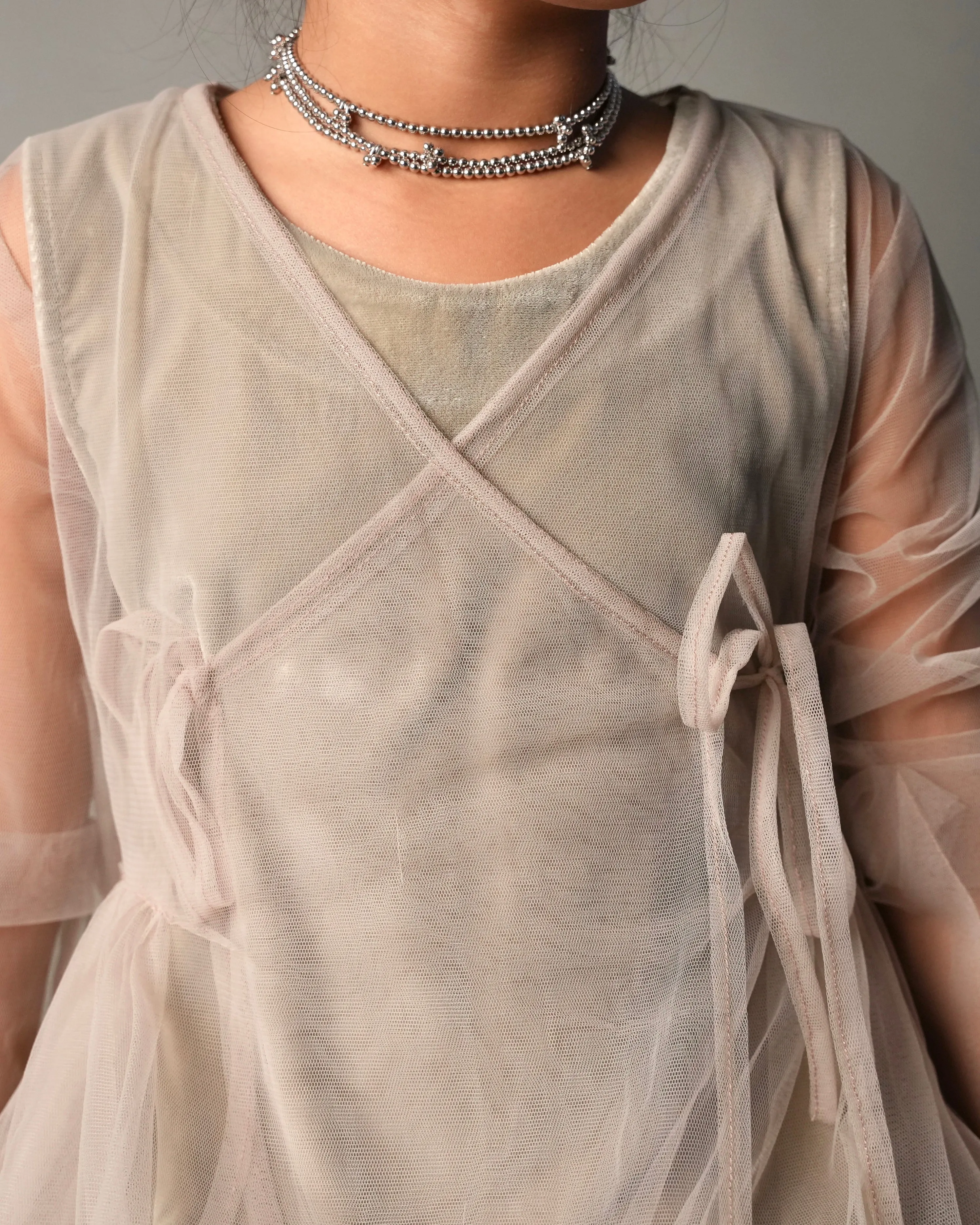 Tulle Wrap Kaftan