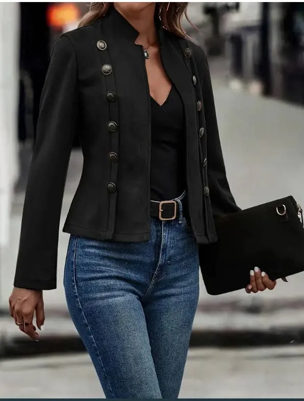 Western Cowgirl Faux Suede Cropped Jacket