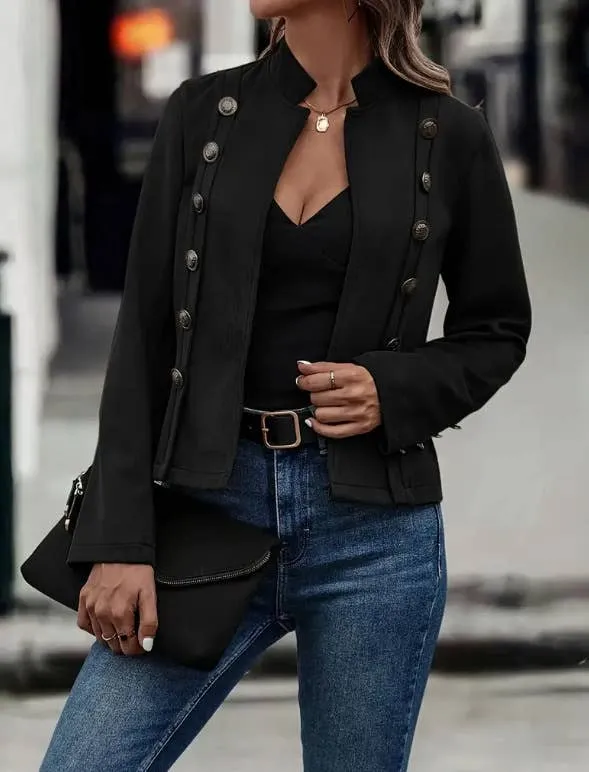 Western Cowgirl Faux Suede Cropped Jacket