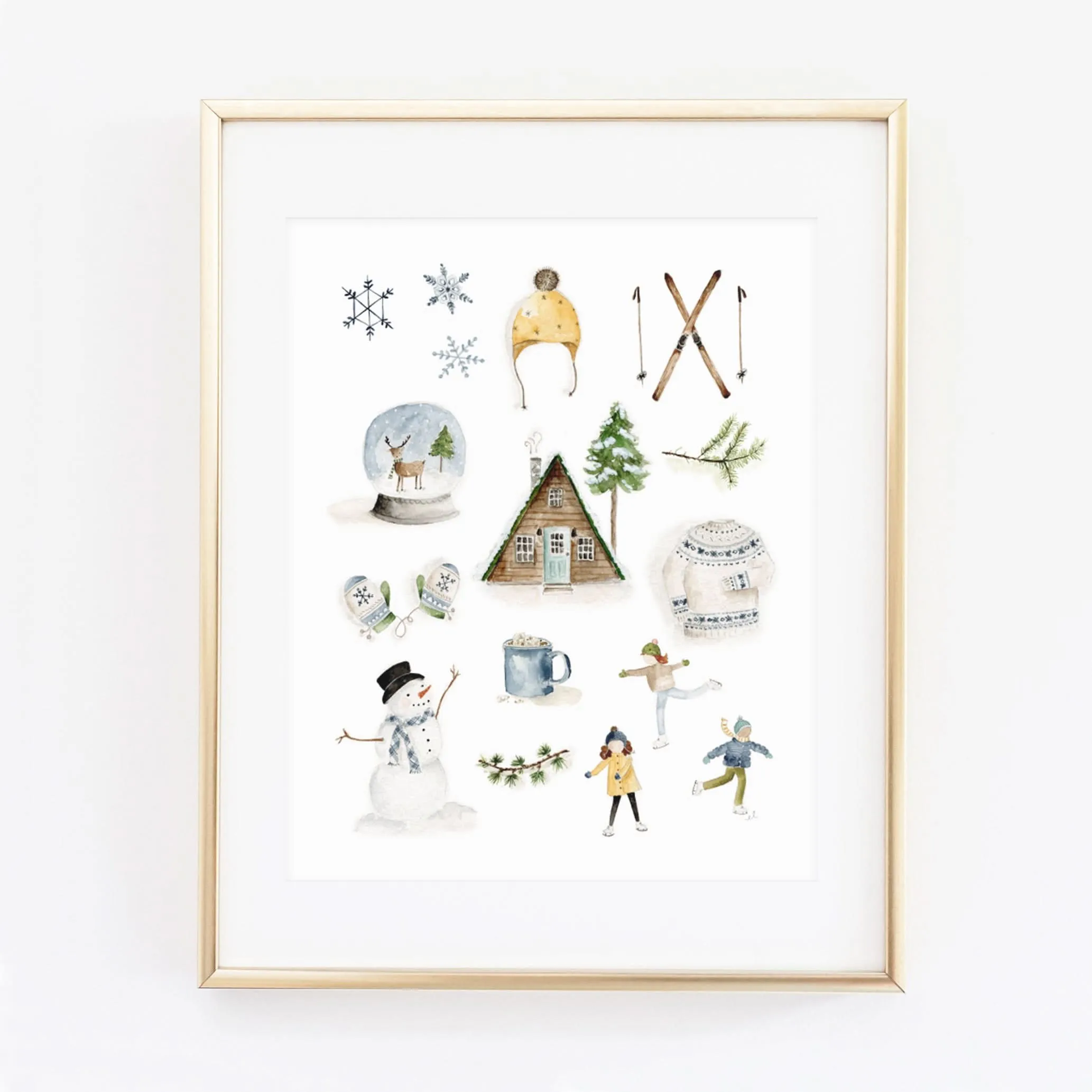 winter art print