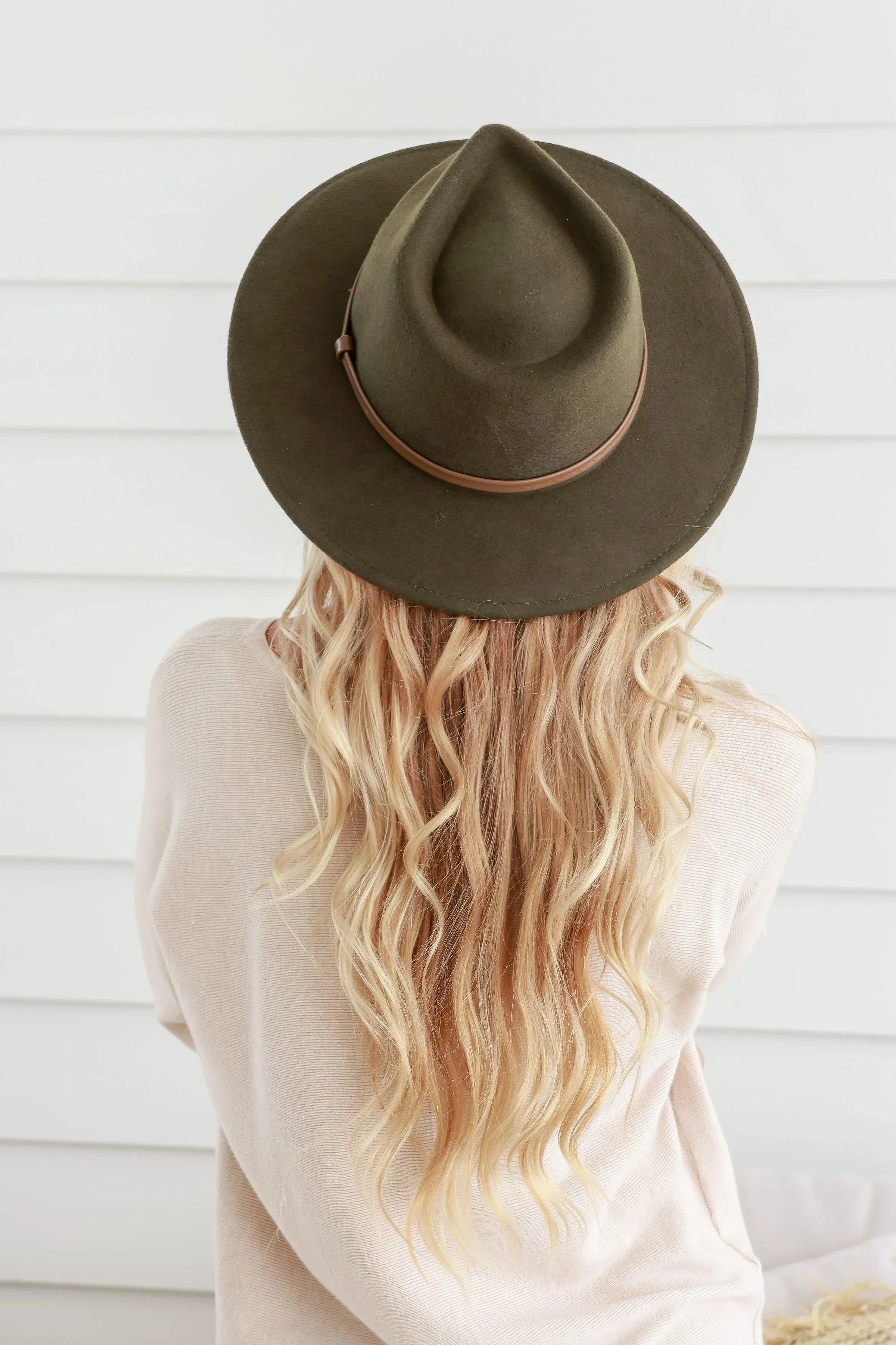 Wool Felt Hat Contrast trim
