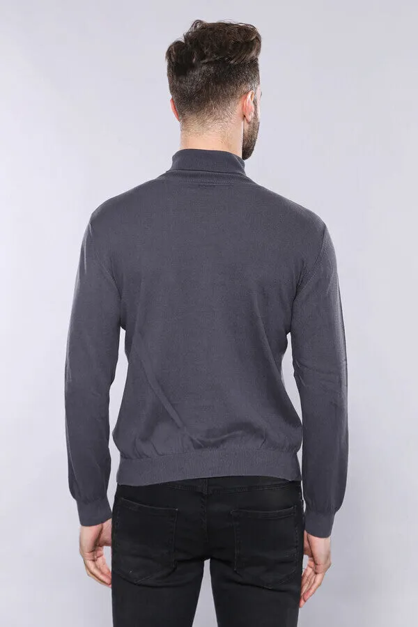 WSS Turtleneck Smoked Sweater  - Singen