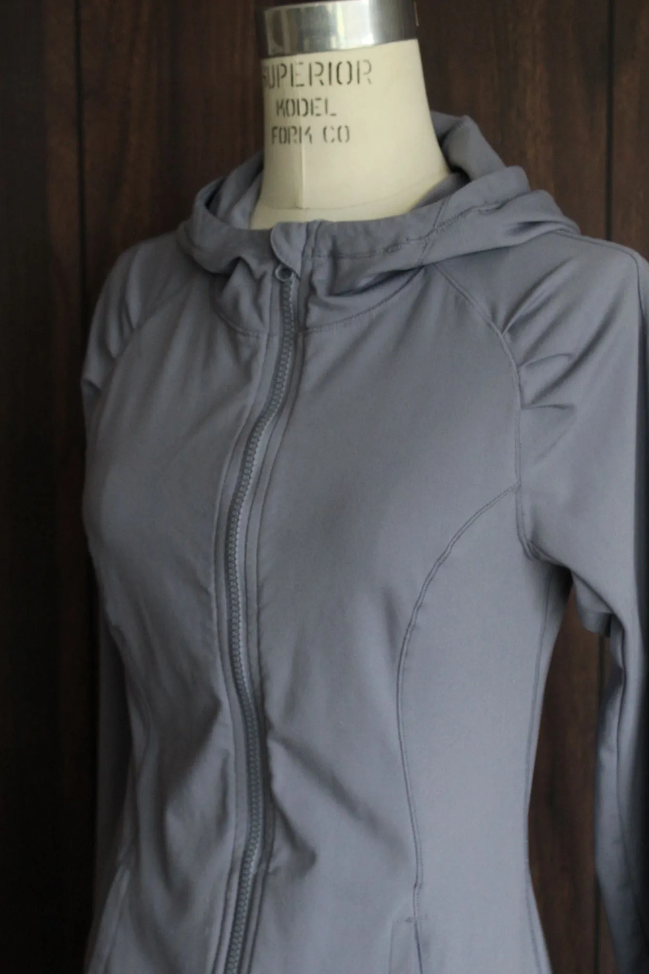 Yogalicious Womens Jacket, Purple Blue, Size Small, Hooded, Pockets, Thumb Hole